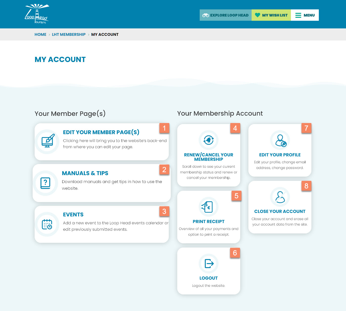 member account page 1